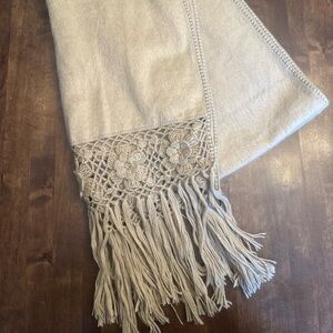 Capchatex Scarf Alpaca Peru Fringe‎ Soft Cozy Winter Quality Knit Boho Floral